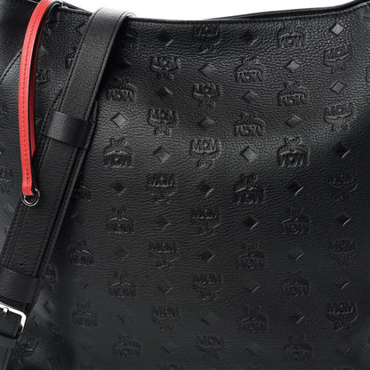 MCM Calfskin Ottomar Large Klara Hobo Black 10 of 10