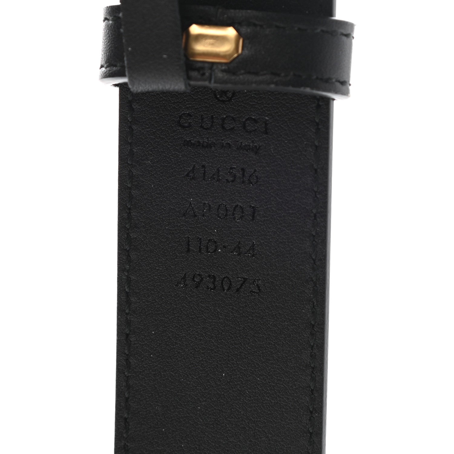 Gucci Moon Calfskin Double G 30mm Belt 110 44 Black 3 of 5