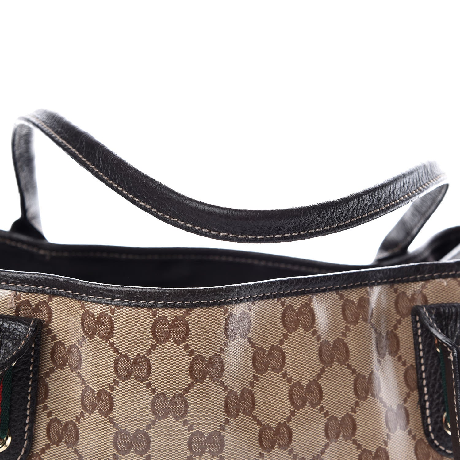 Gucci Crystal Monogram Large Princy Tote Dark Brown 9 of 15
