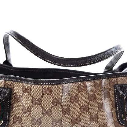 Gucci Crystal Monogram Large Princy Tote Dark Brown 9 of 15
