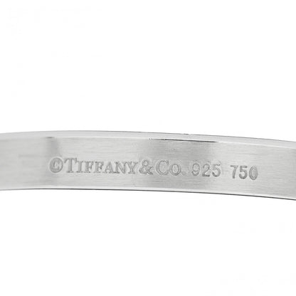 Tiffany Sterling Silver 18K Yellow Gold Hook Eye Bangle Bracelet 4 of 4