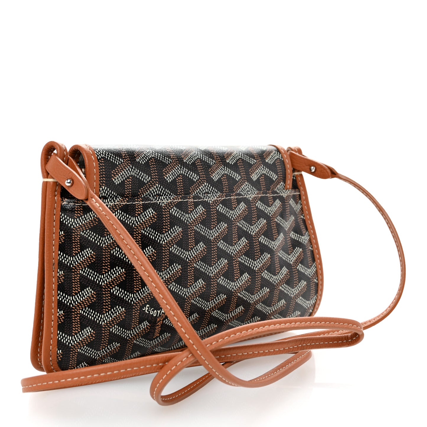 Goyardine Plumet Wallet Clutch Black Gold