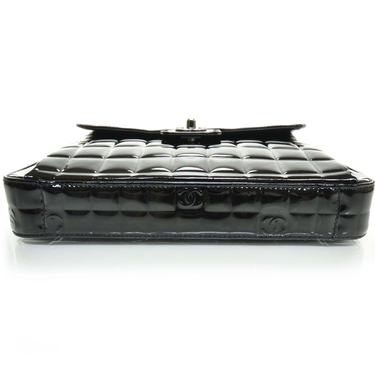 Chanel Patent Cube Handbag Black 4 of 8