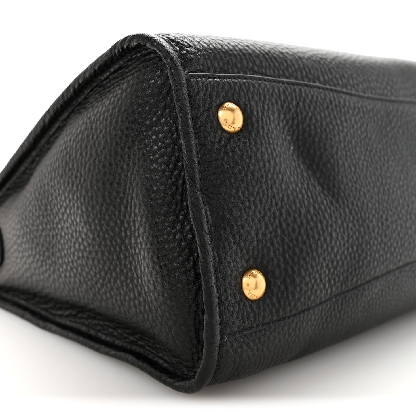 Vitello Daino Shopping Satchel Black