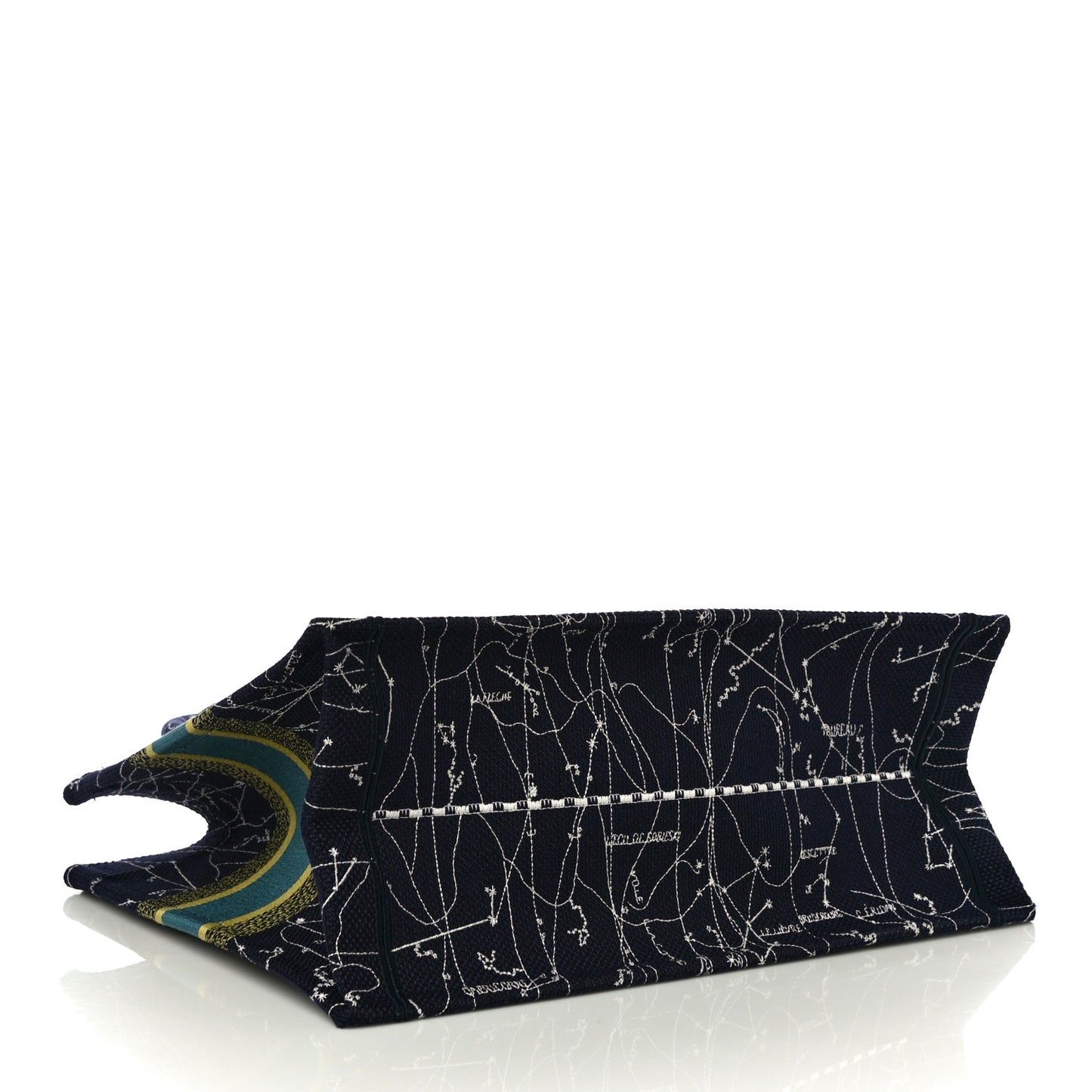 Canvas Embroidered Medium Zodiac Book Tote Blue Multicolor