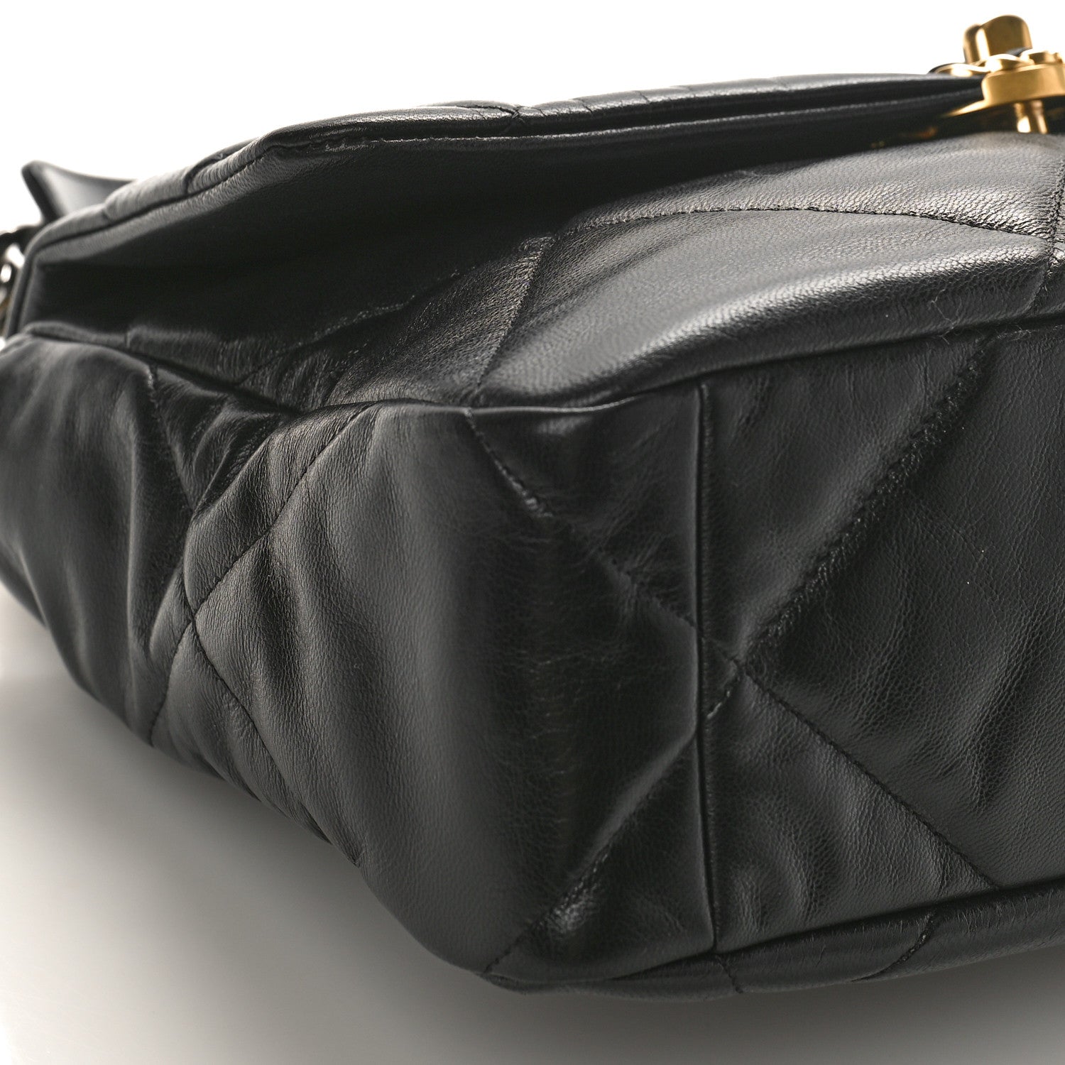 Chanel Lambskin Quilted Large Chanel 19 Flap Black 8 of 9