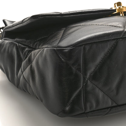 Chanel Lambskin Quilted Large Chanel 19 Flap Black 8 of 9