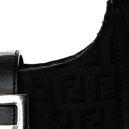 Fendi Zucchino Vitello Shoulder Bag Black 11 of 23