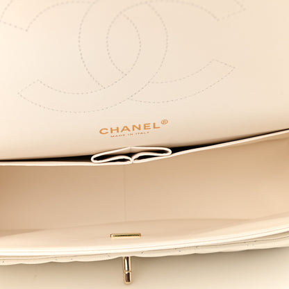 Chanel Caviar Quilted Jumbo Double Flap White 4 of 10