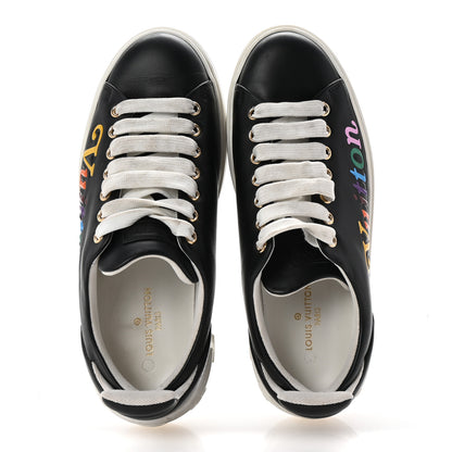 Louis Vuitton Calfskin Time Out New Wave Sneakers 36.5 Black 2 of 9