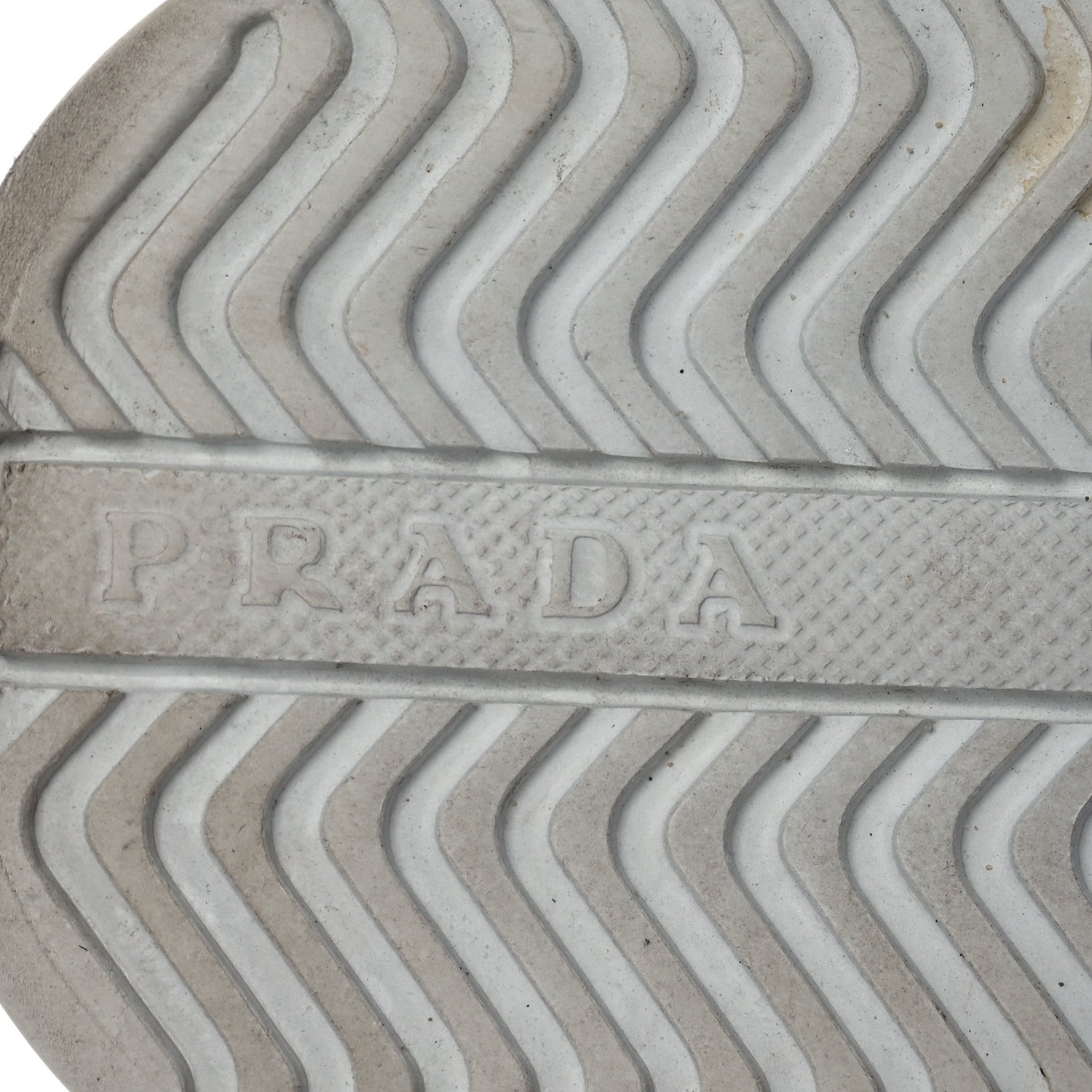 Prada Nylon Gabardine Triangle Logo Platform Sneakers 37 White 8 of 15