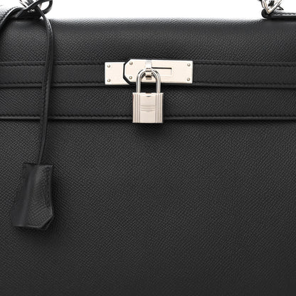 Hermes Epsom Kelly Sellier 32 Black 8 of 11