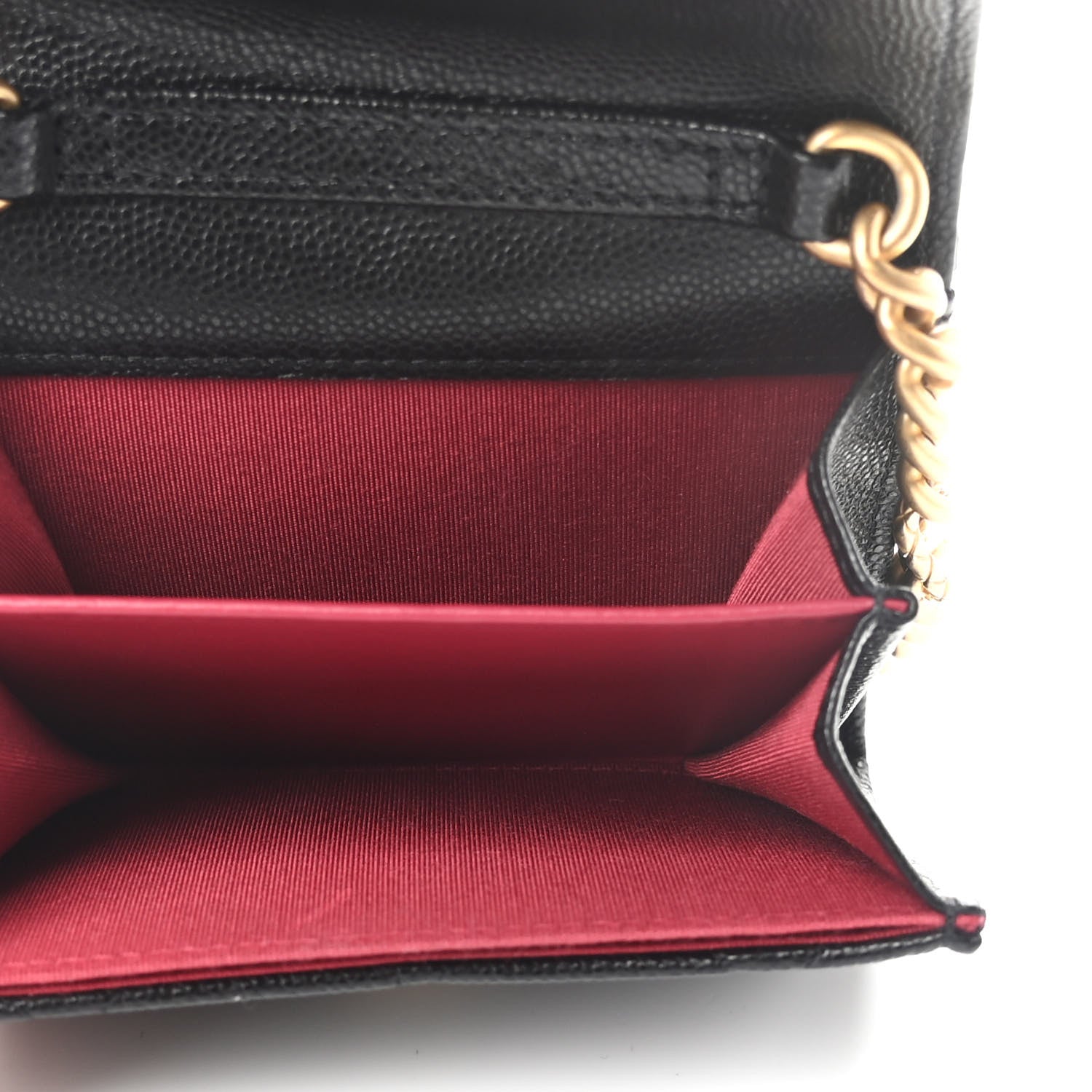 Chanel Caviar Quilted Bracelet On Chain Clutch Black 5 of 10