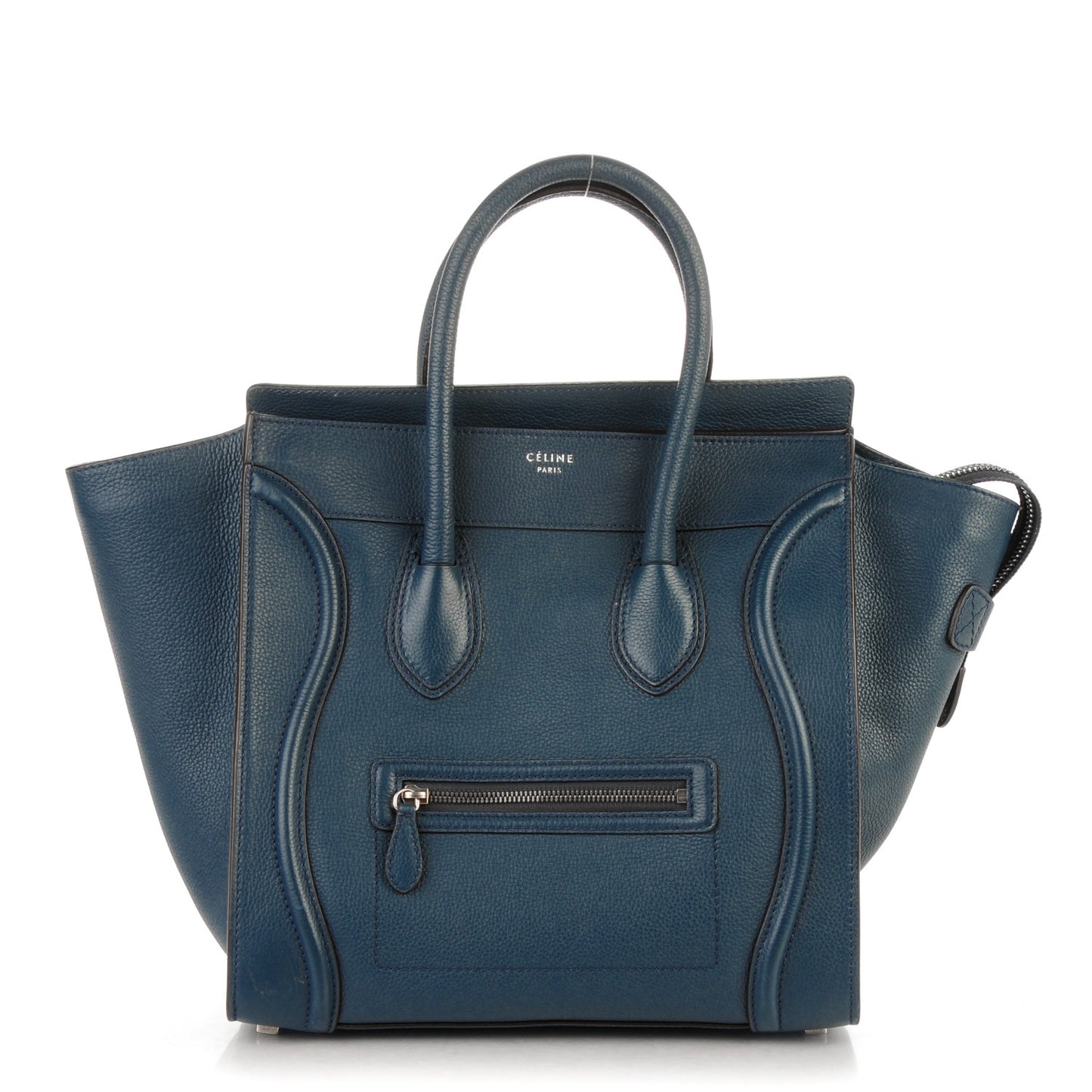 Drummed Calfskin Mini Luggage Orage