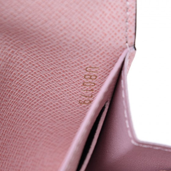 Louis Vuitton Damier Ebene Rosalie Coin Purse Rose Ballerine 7 of 8