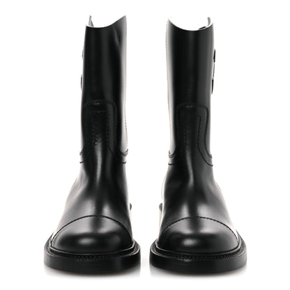 Chanel Calfskin Cap Toe Boots 37 Black 3 of 12