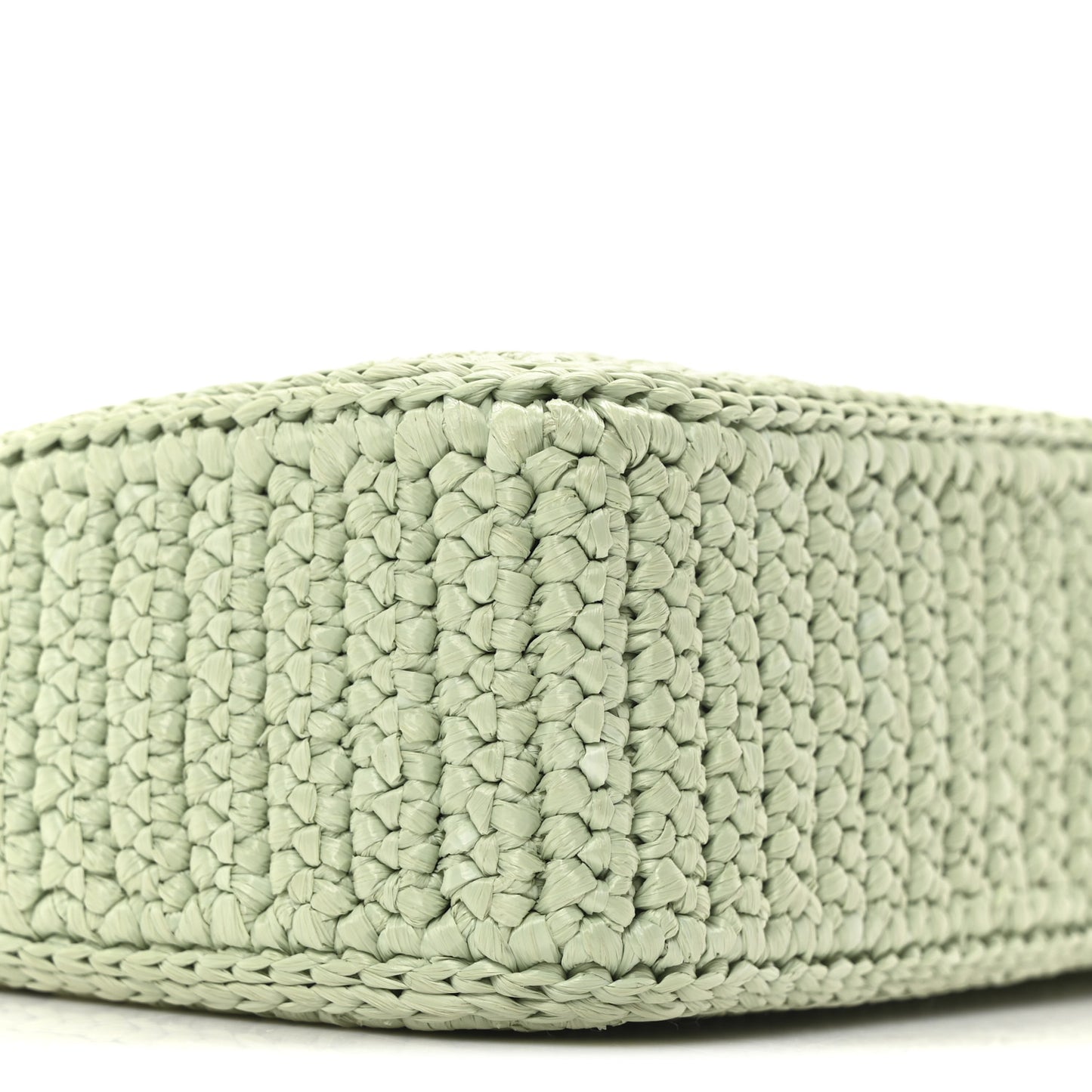 Yarn Raffia Effect Crochet Re-Edition 2005 Shoulder Bag Acqua