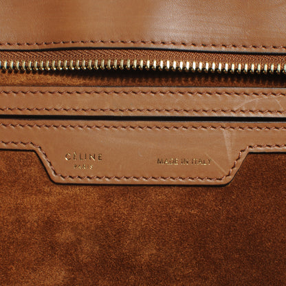Celine Calfskin and Suede Small Trapeze Tan 6 of 9