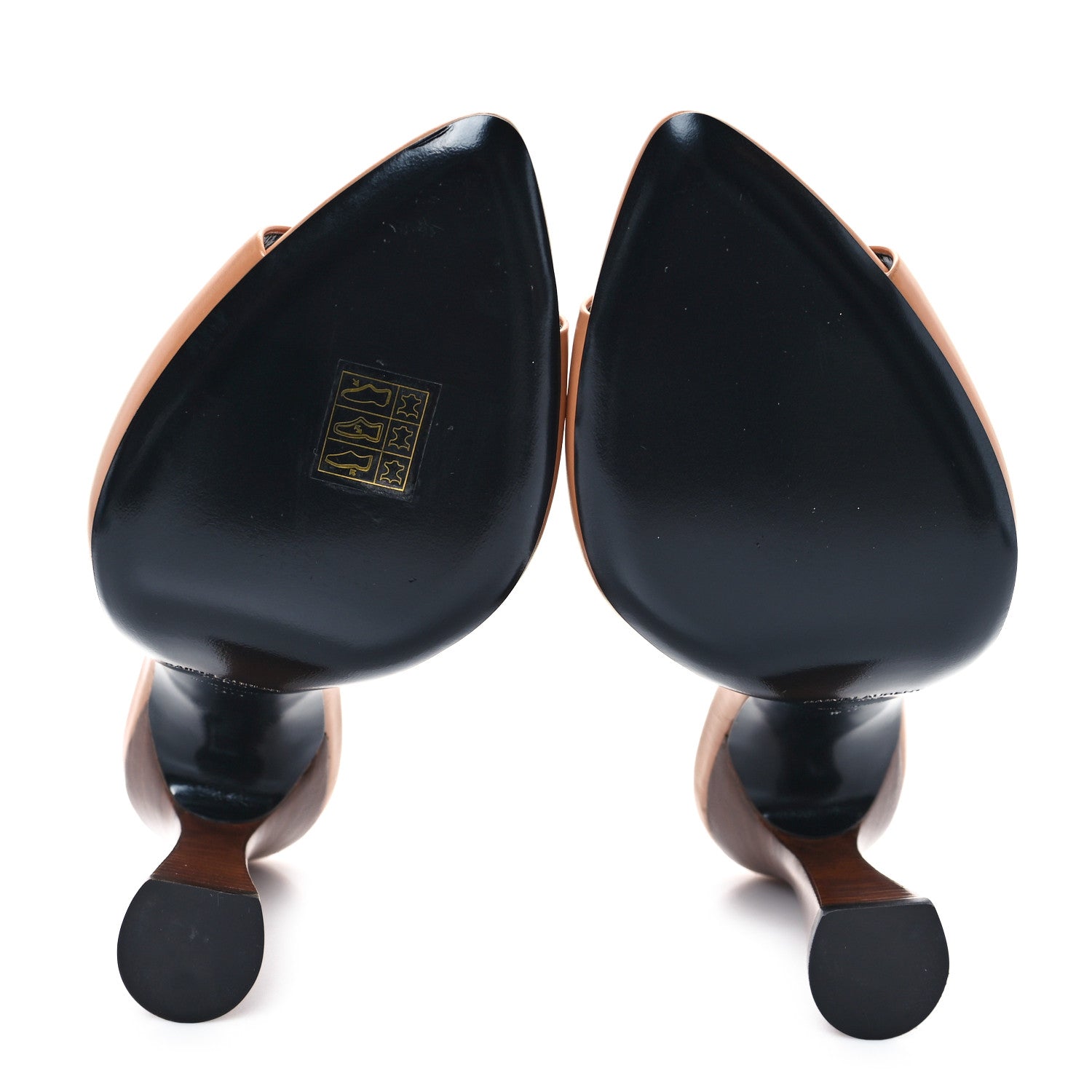 Saint Laurent Calfskin Gippy 105 Mule Sandals 39 Bisque 6 of 11