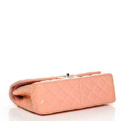 Chanel Patent Quilted Jumbo Double Flap Pink 4 of 7