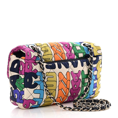 Chanel Printed Silk CC Small Single Flap Multicolor 3 of 13