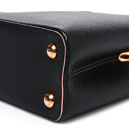 Louis Vuitton Taurillon Capucines BB Black Pink 9 of 9