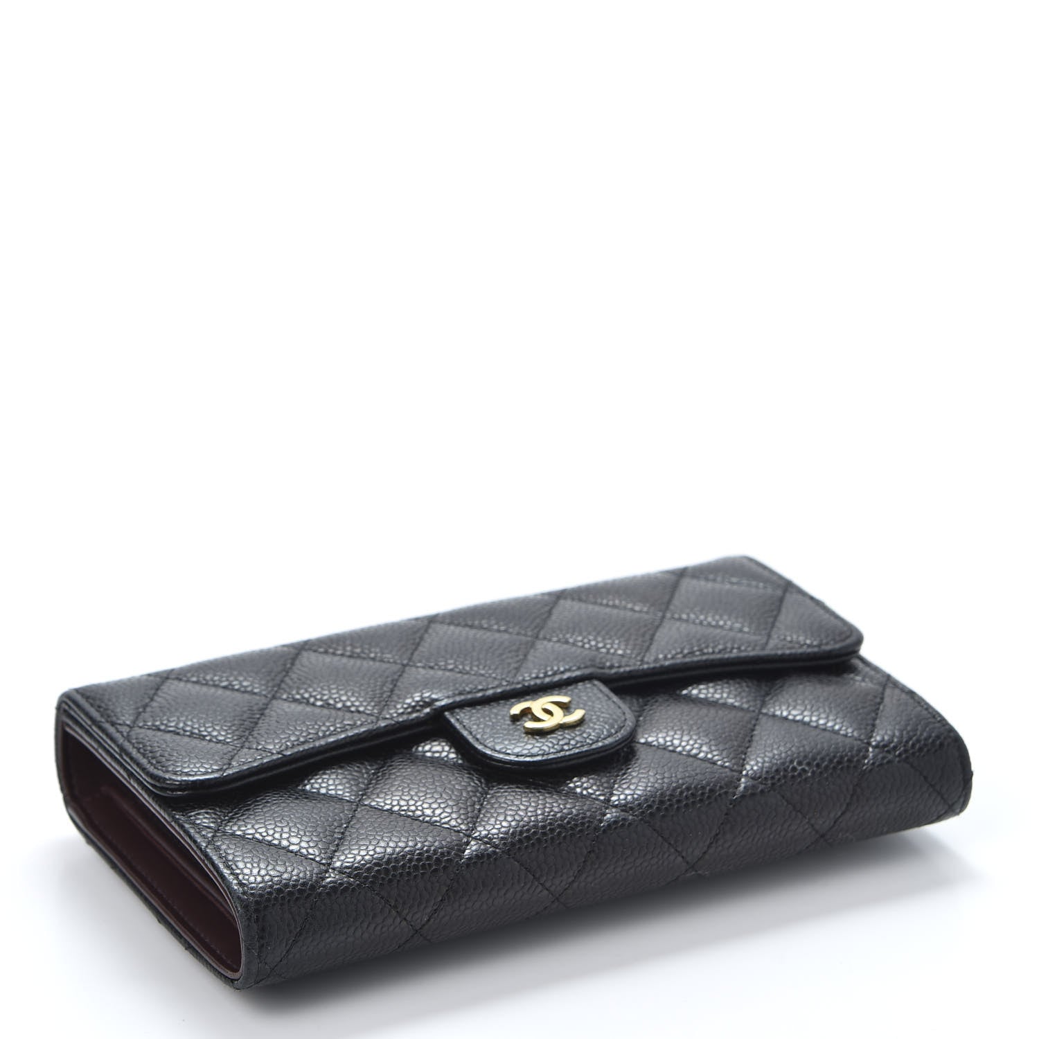 Chanel Caviar Quilted Large Flap Wallet Black 3 of 10