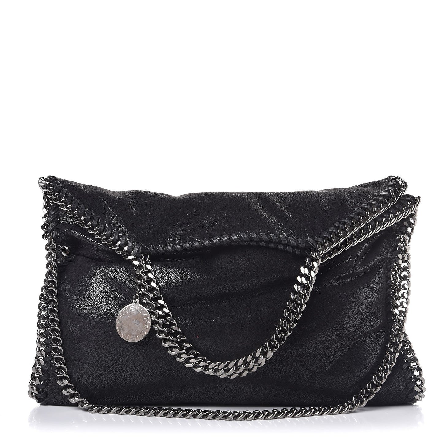 Shaggy Deer Falabella Fold Over Tote Black