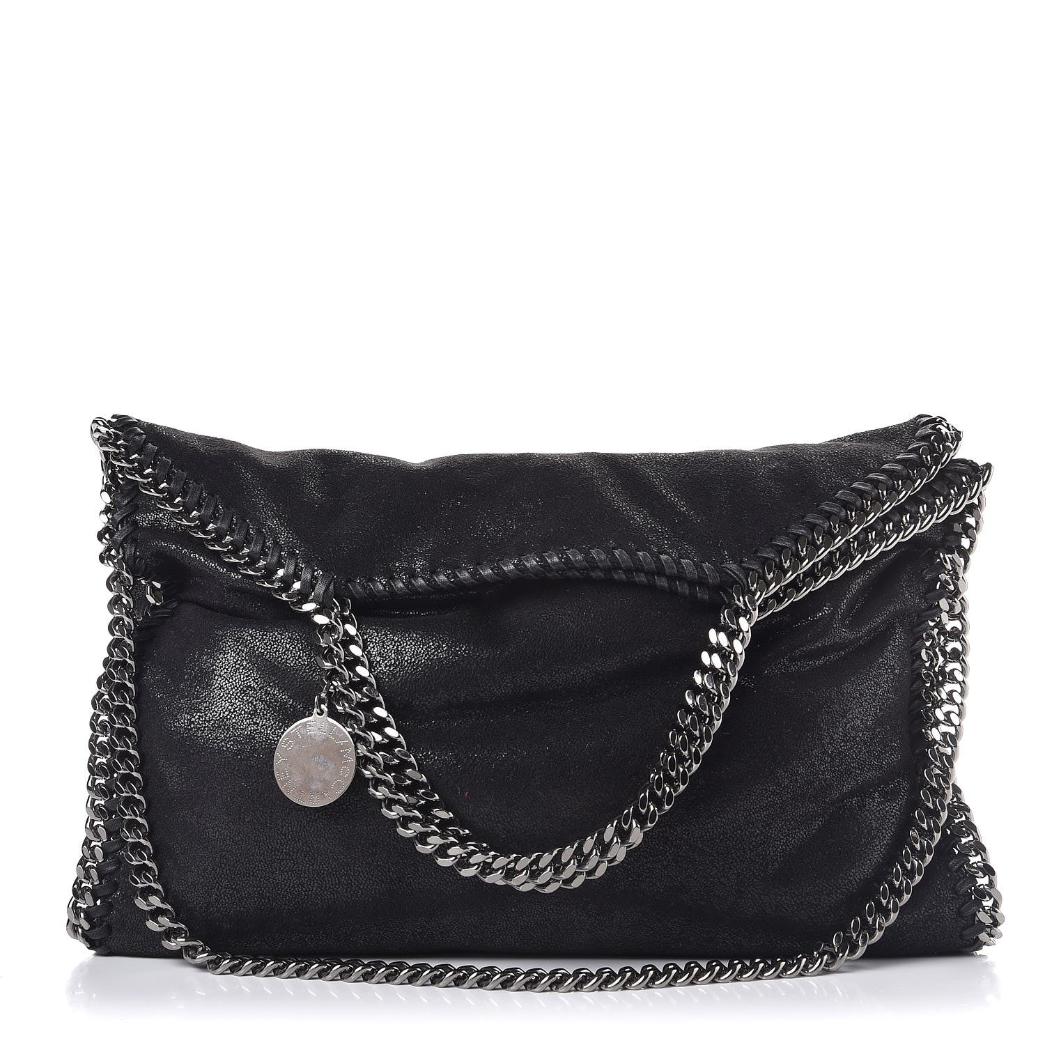 Stella McCartney Shaggy Deer Falabella Fold Over Tote Black 2 of 15