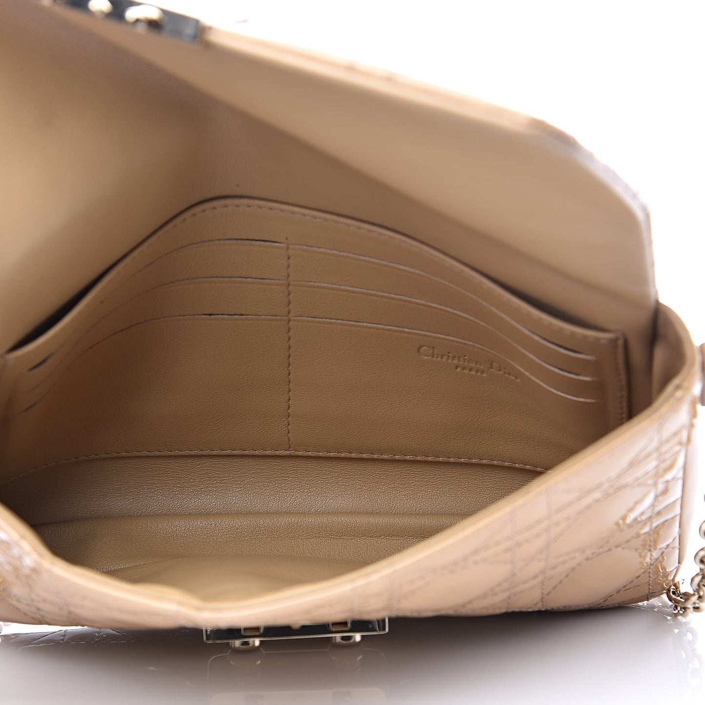 Patent Cannage New Lock Pouch Beige