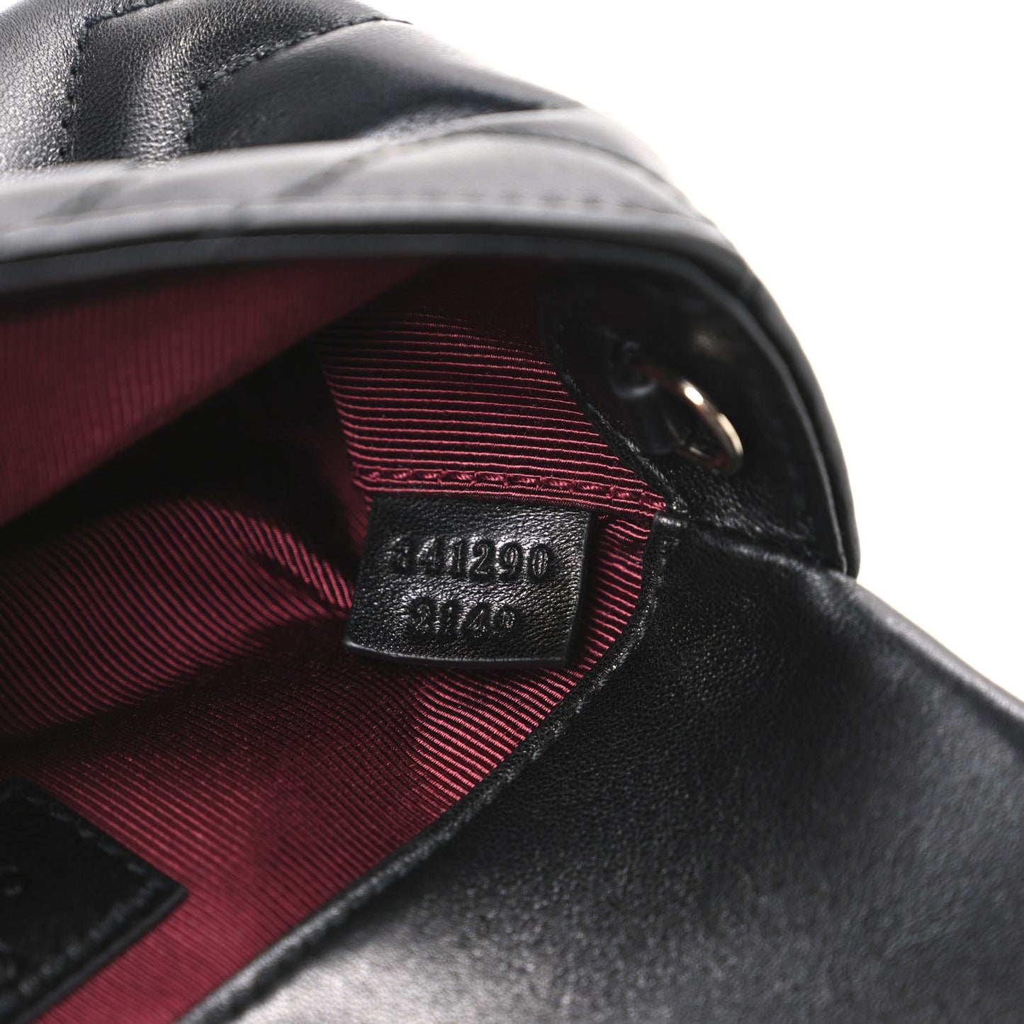 Lambskin Matelasse Mini GG Marmont Shoulder Bag Black