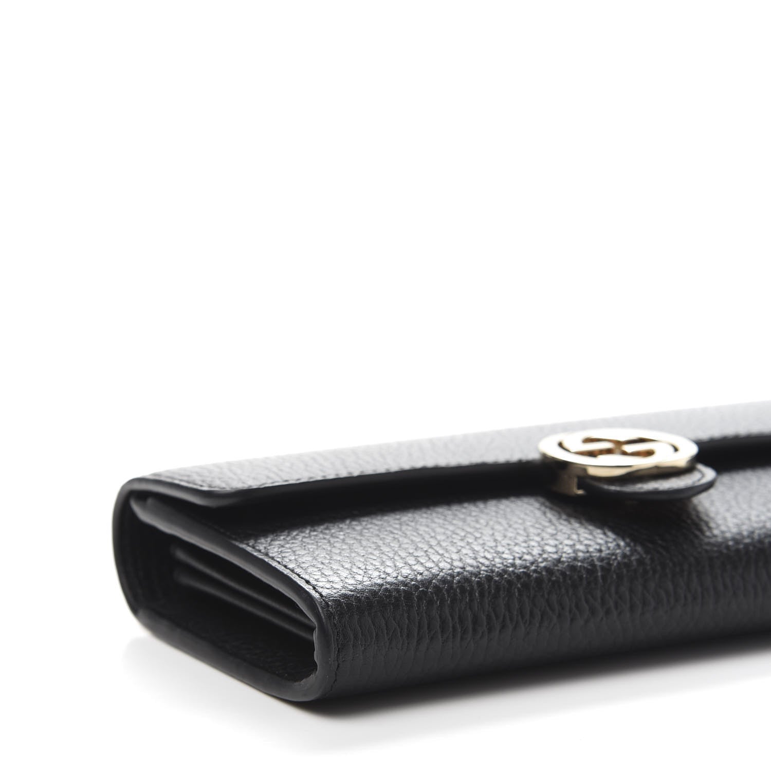 Gucci Pebbled Calfskin Icon Continental Wallet Black 8 of 10