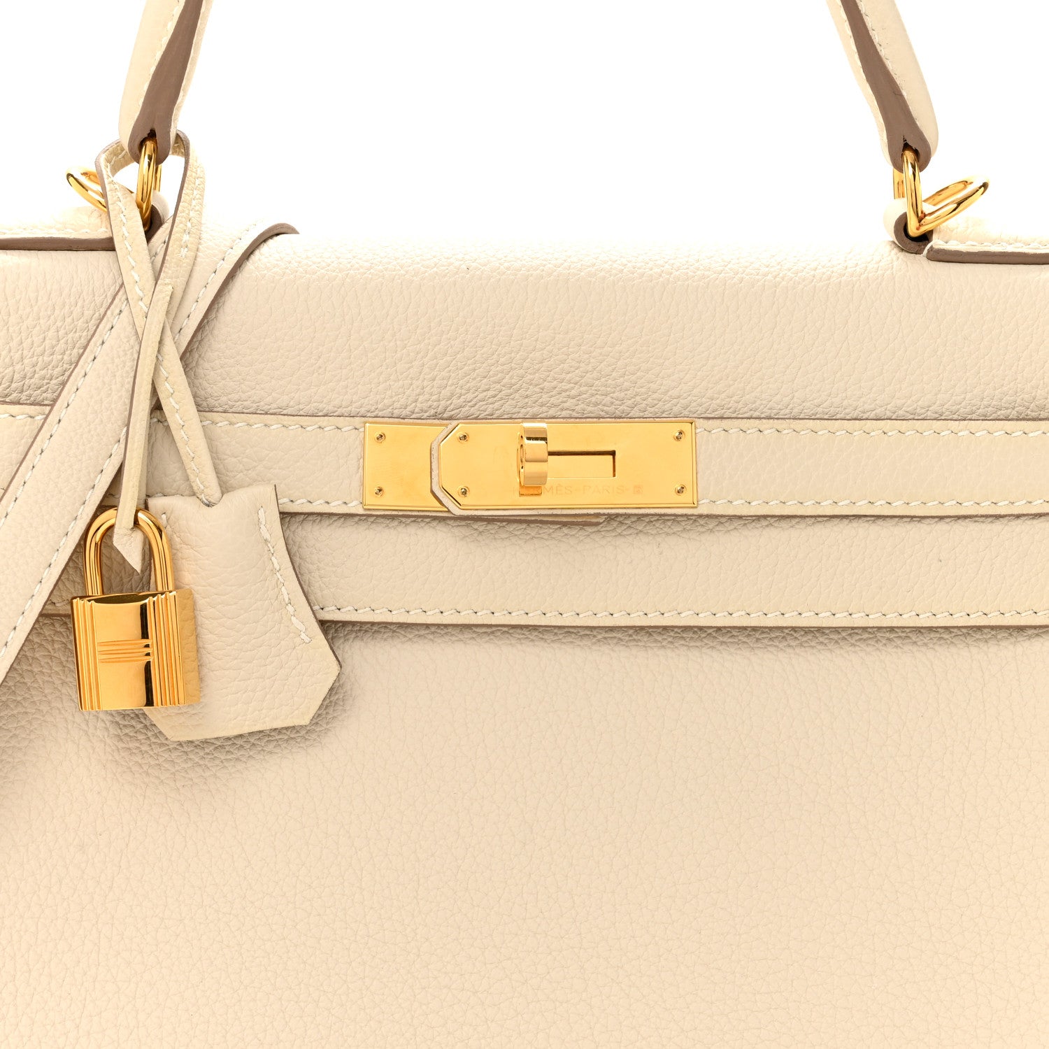 Hermes Togo Kelly Retourne 28 Craie 8 of 13