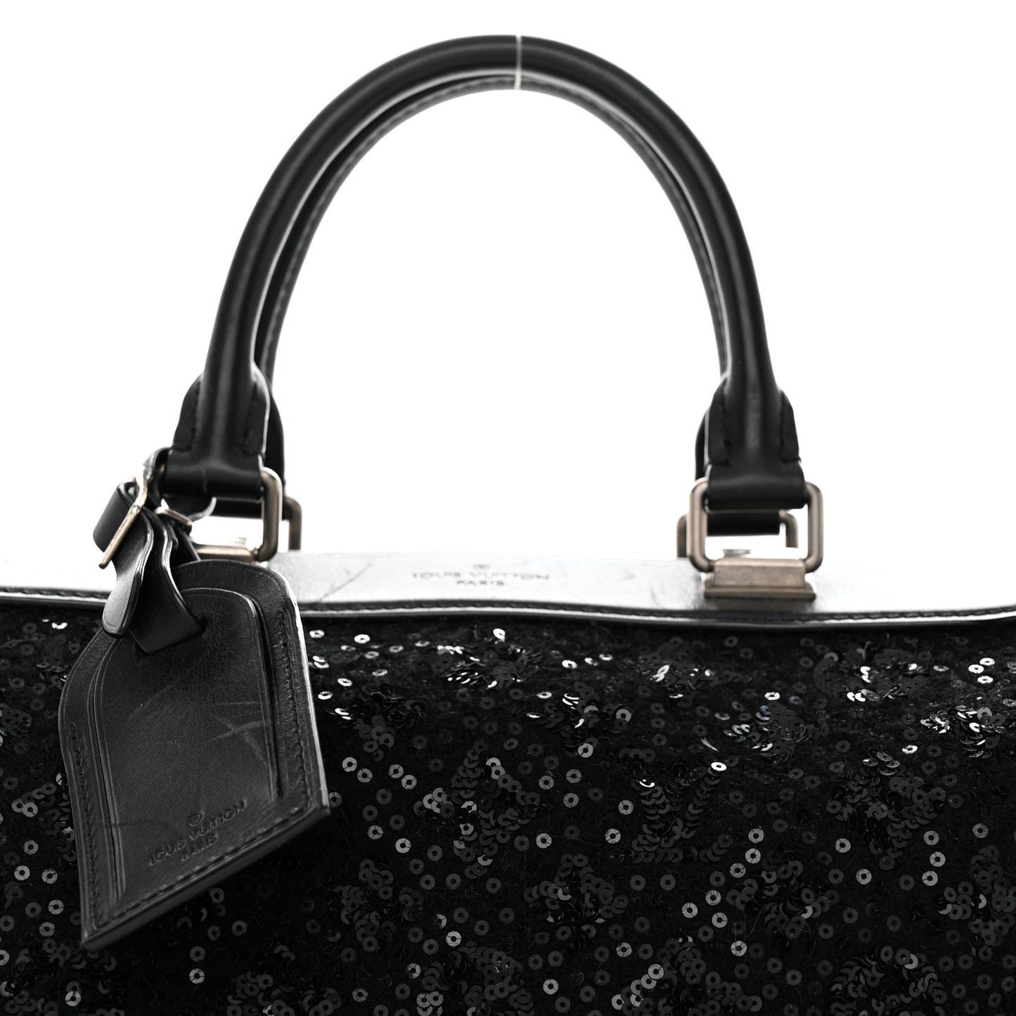 Sequin Monogram Sunshine Express Speedy Black