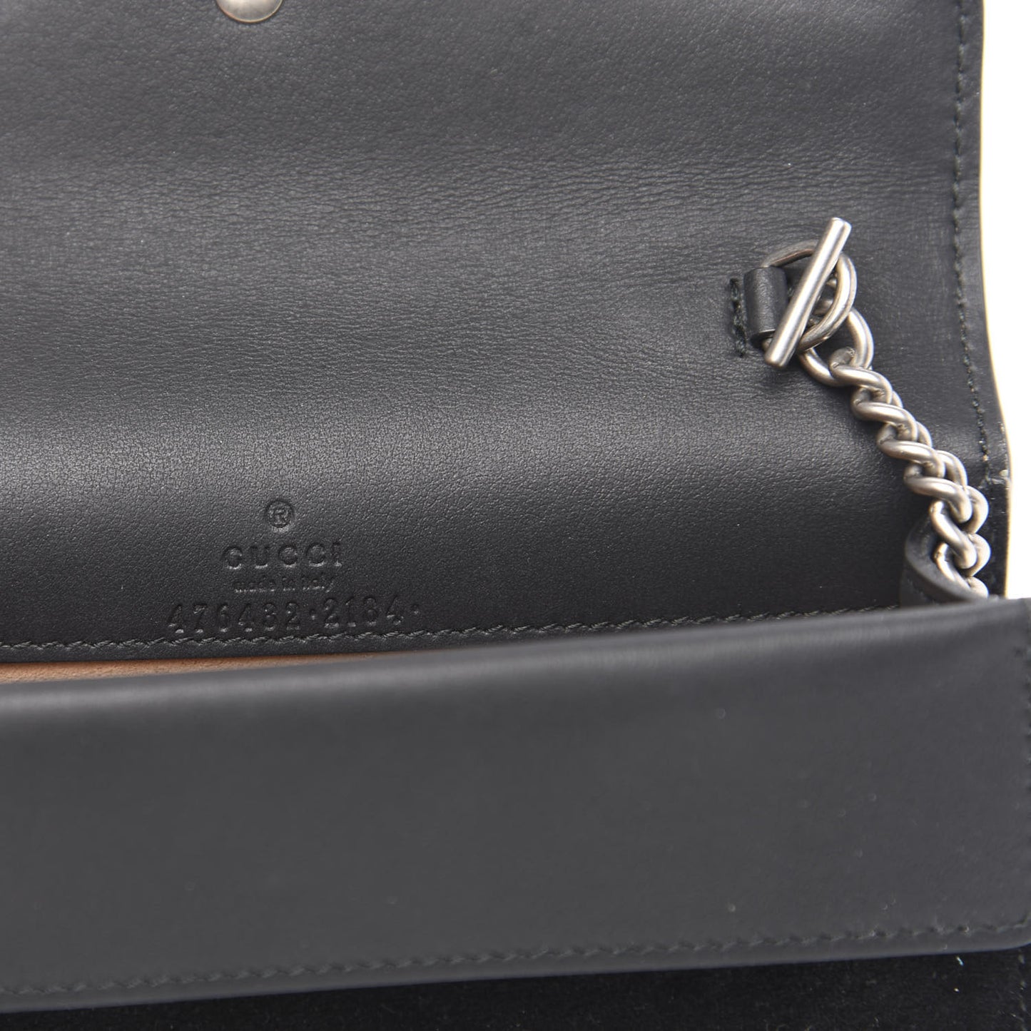 Suede Super Mini Dionysus Shoulder Bag Black
