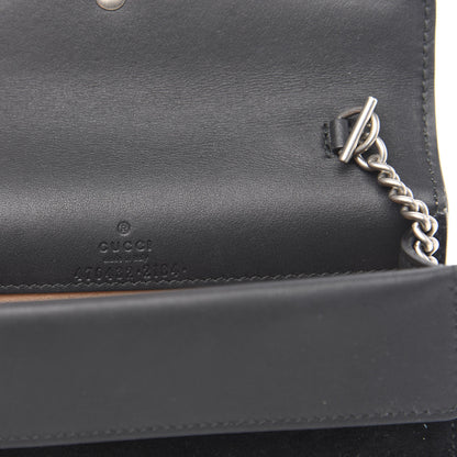 Gucci Suede Super Mini Dionysus Shoulder Bag Black 6 of 10