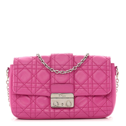Christian Dior Lambskin Cannage Miss Dior Promenade Pouch Fuchsia 1 of 11