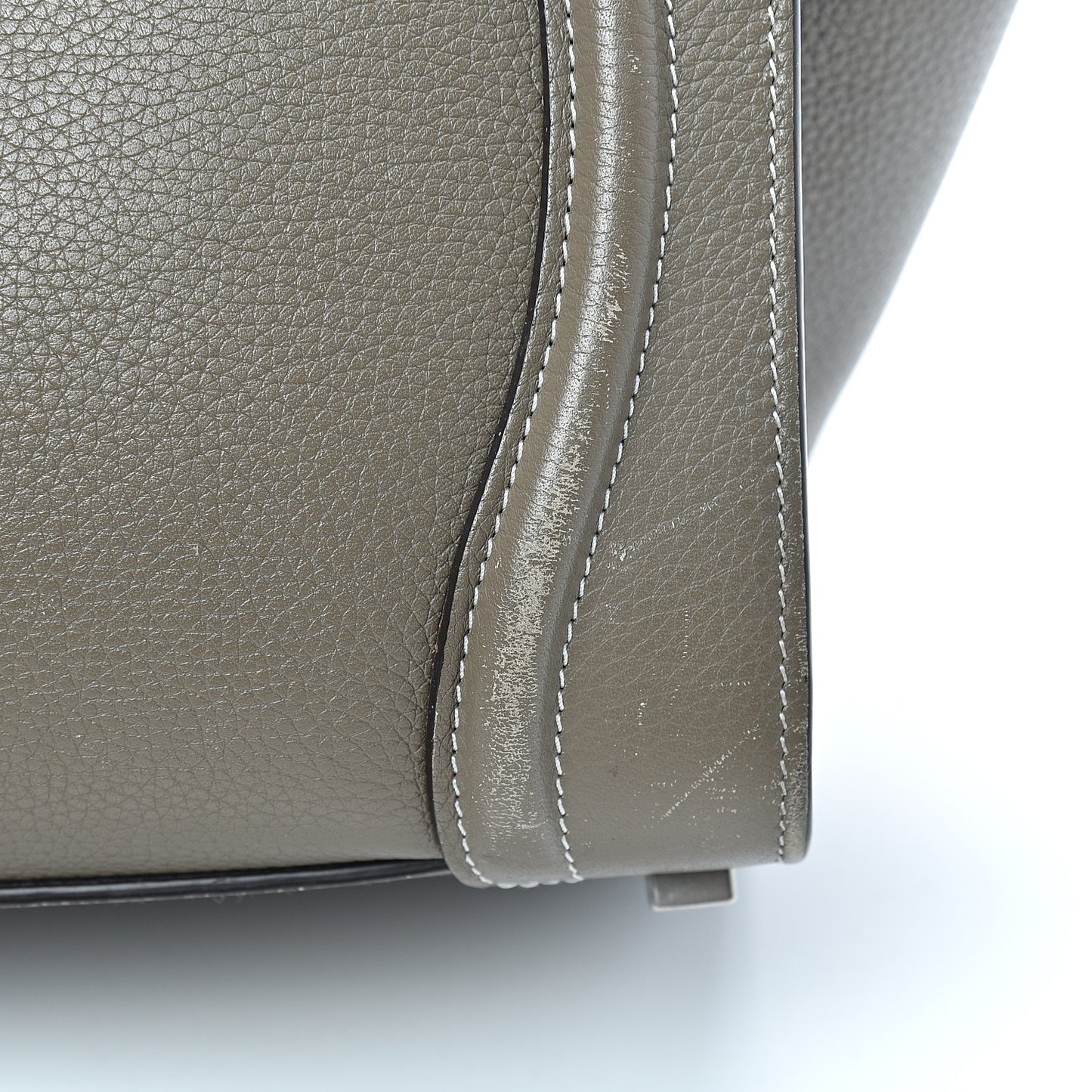 Drummed Calfskin Micro Luggage Souris