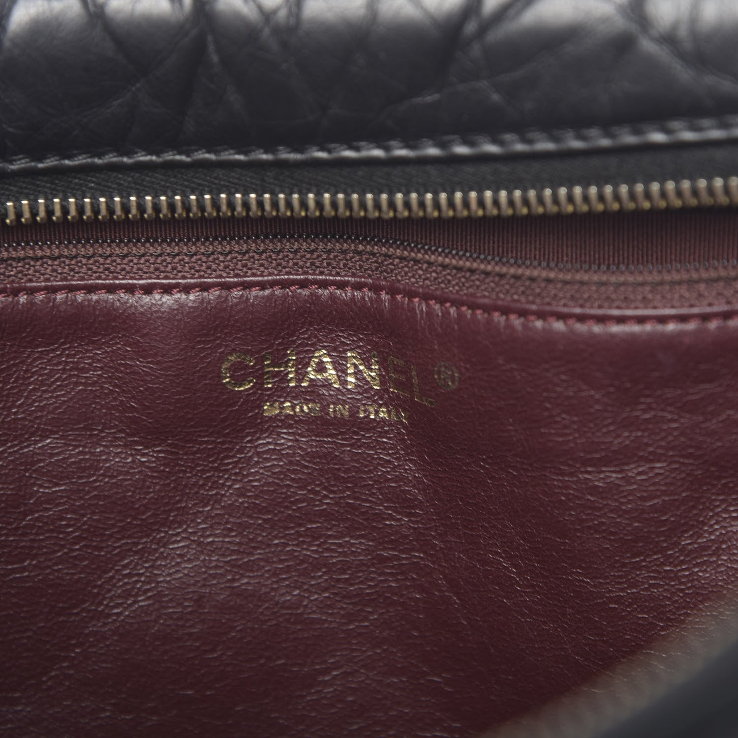 Chanel Aged Calfskin Quilted Large Reissue Camera Case Black 6 of 14