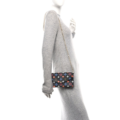 Louis Vuitton Game On Felicie Chain Wallet Black 2 of 9