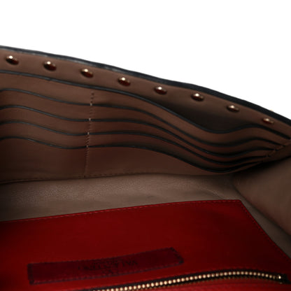 Valentino Garavani Lambskin Rockstud Spike Wallet on Chain Poudre 5 of 9