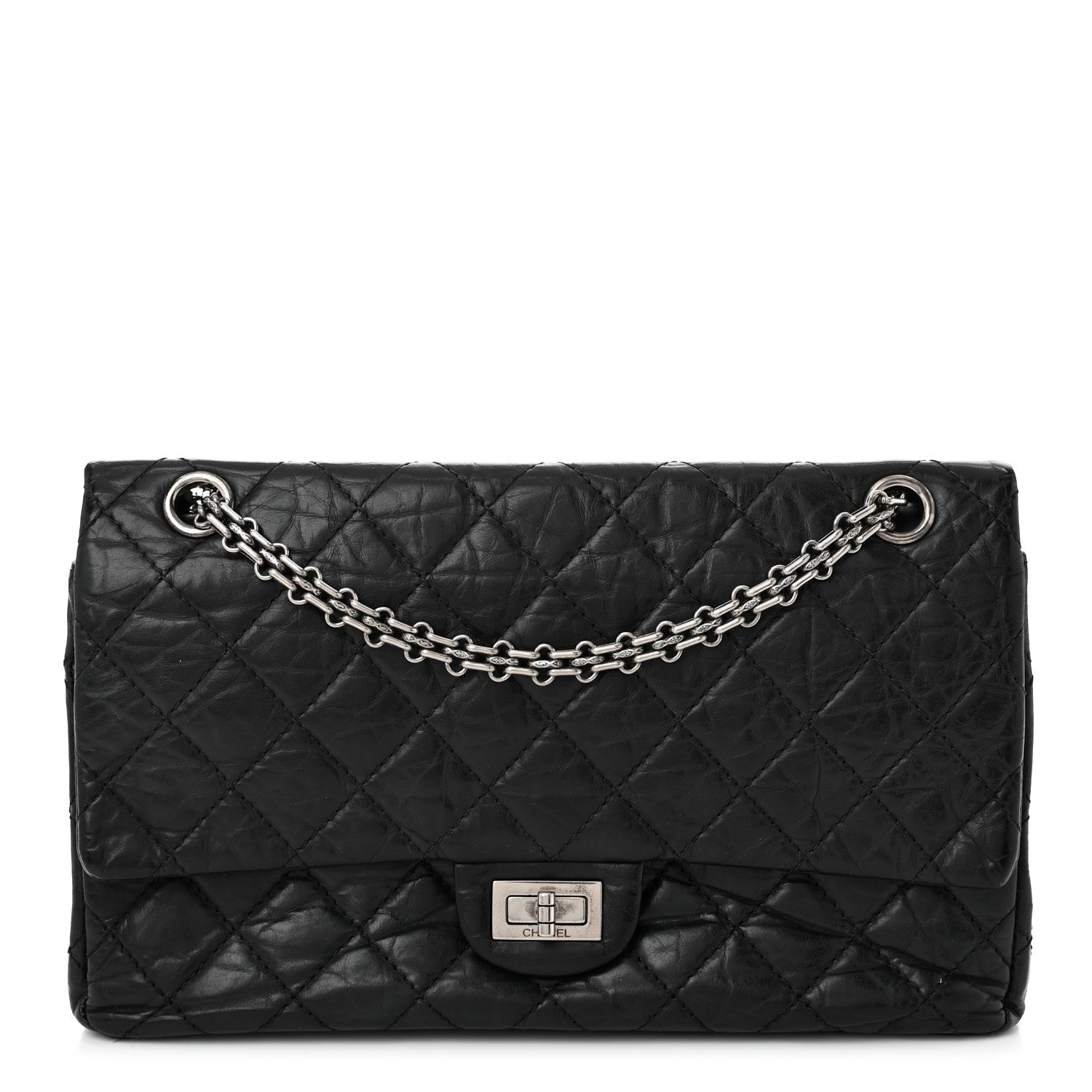 Chanel Aged Calfskin Quilted 2.55 Reissue 226 Flap Black 1 of 10