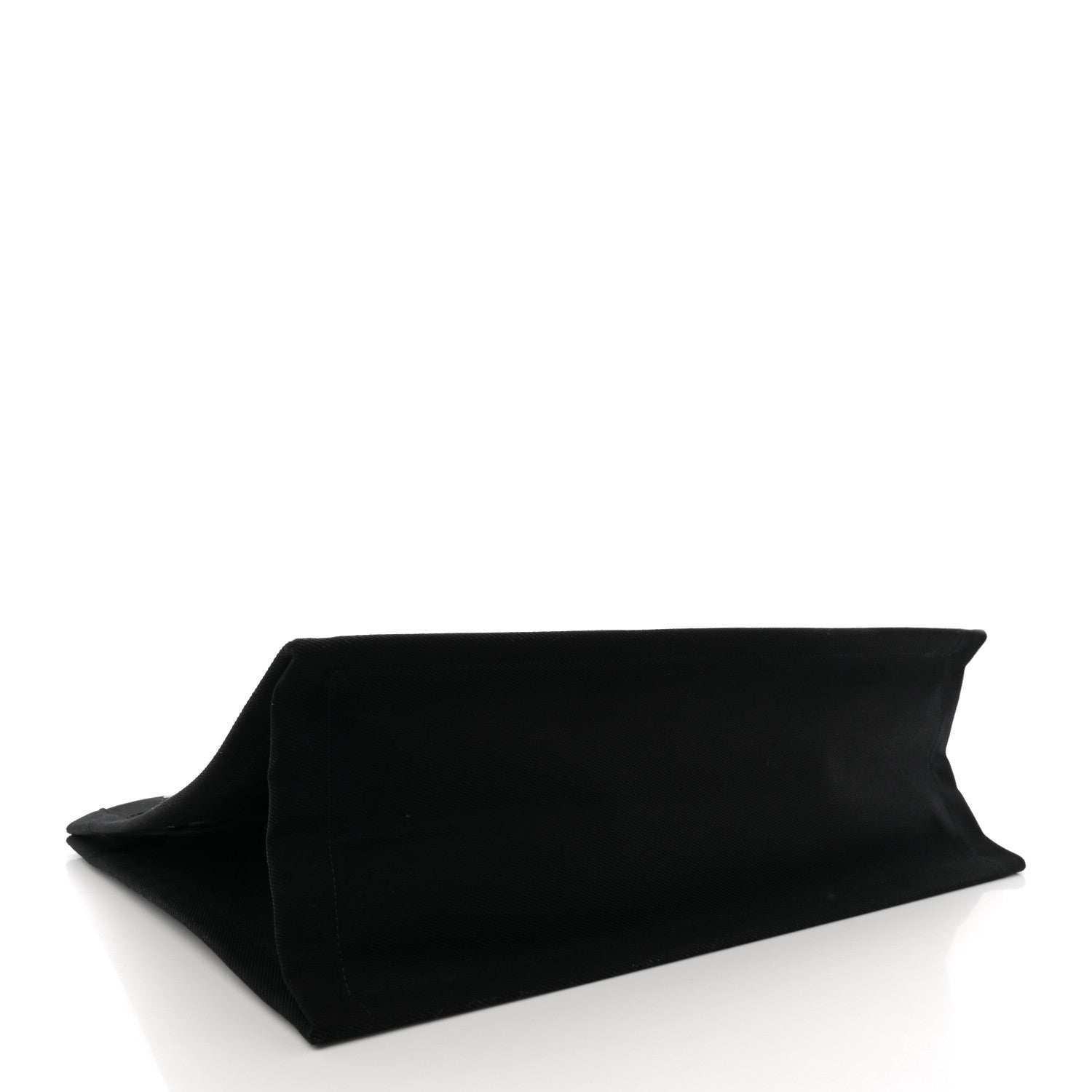 Saint Laurent Linen Calfskin Rive Gauche Tote Black 4 of 12