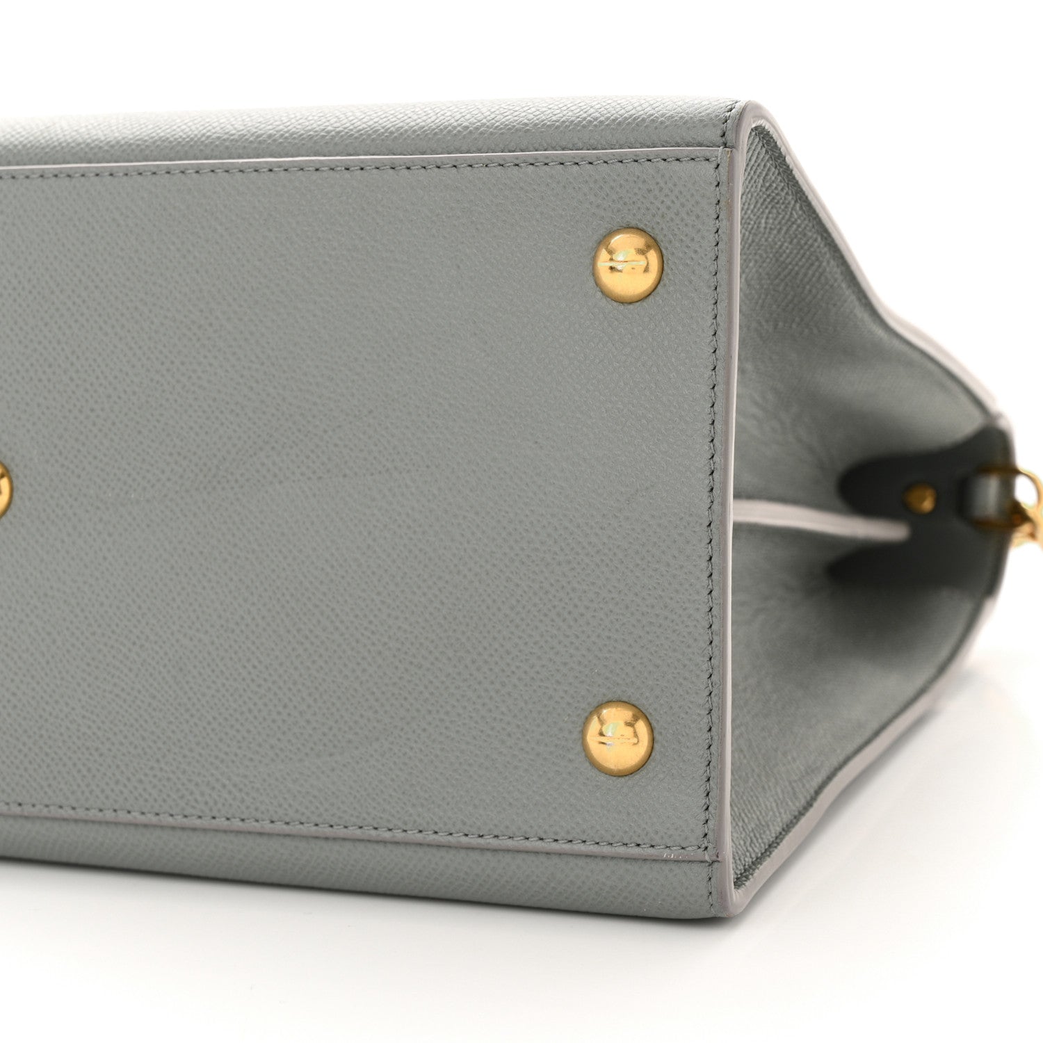 Christian Dior Grained Calfskin Large St. Honore Tote Grey Stone 9 of 13