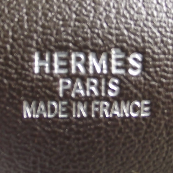 Hermes Taurillon Clemence Jypsiere 34 Chocolate 9 of 9