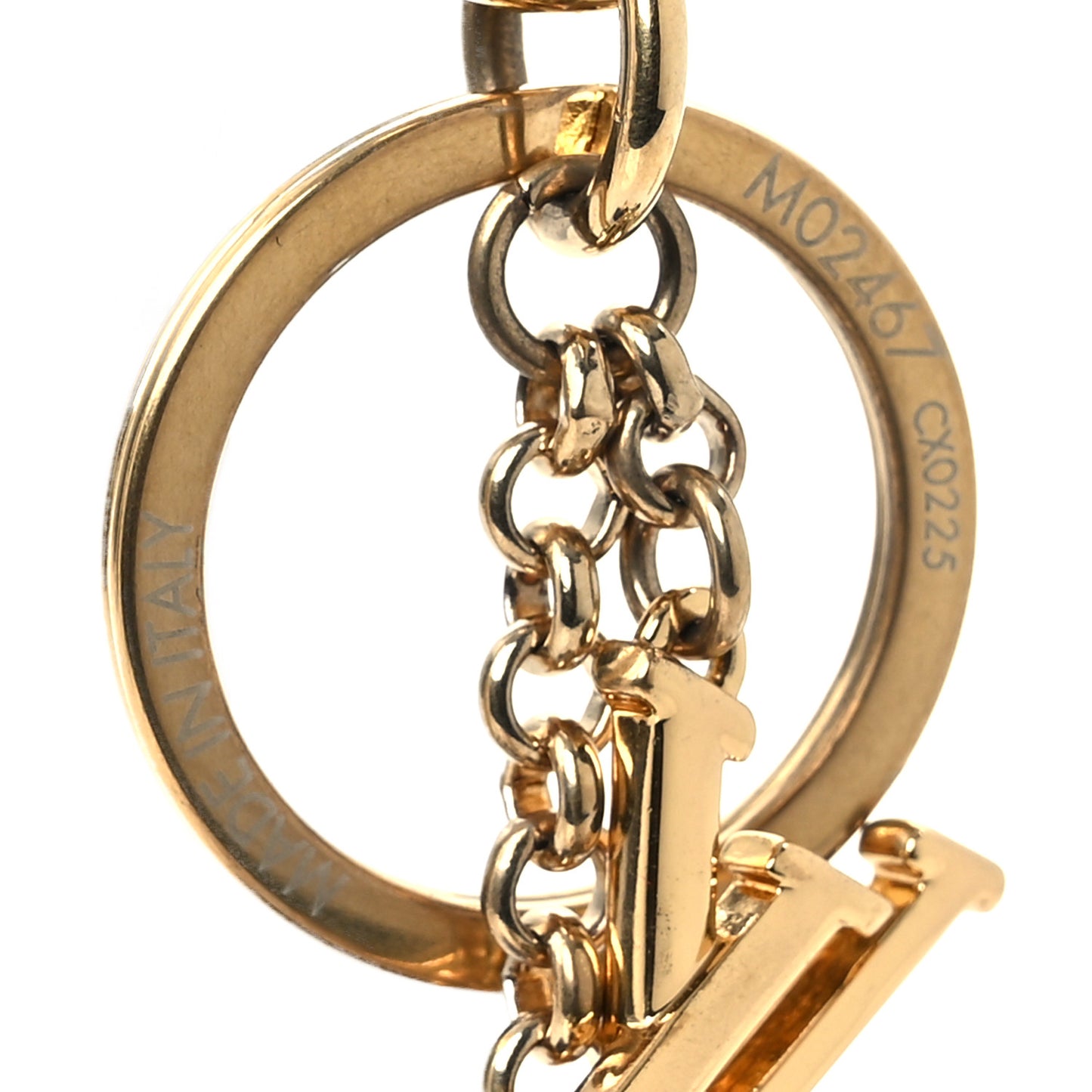 LV x TM Cowhide Monogram Superflat Panda Key Ring Bag Charm Multicolor
