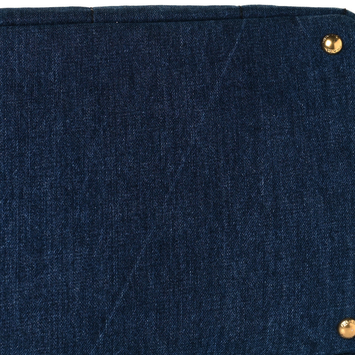 Denim Logo Tote Bleu