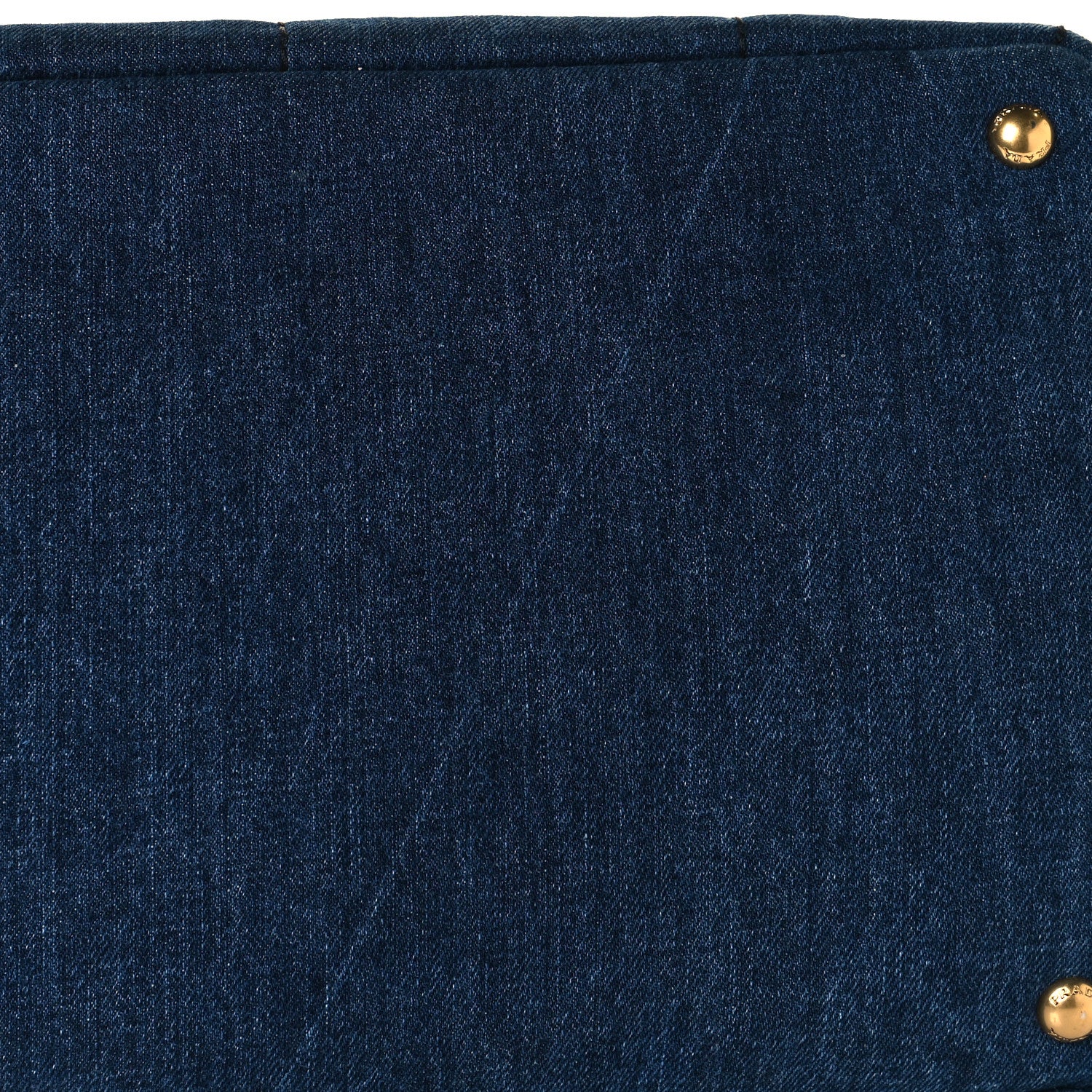 Prada Denim Logo Tote Bleu 8 of 8