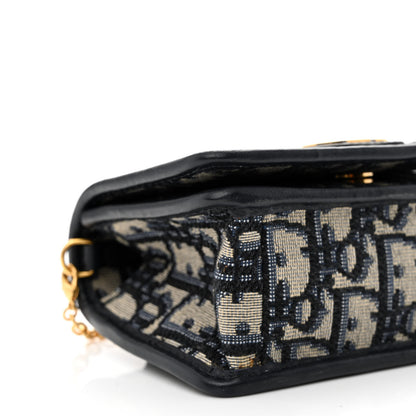 Christian Dior Oblique 30 Montaigne 2-In-1 Pouch Blue 9 of 10