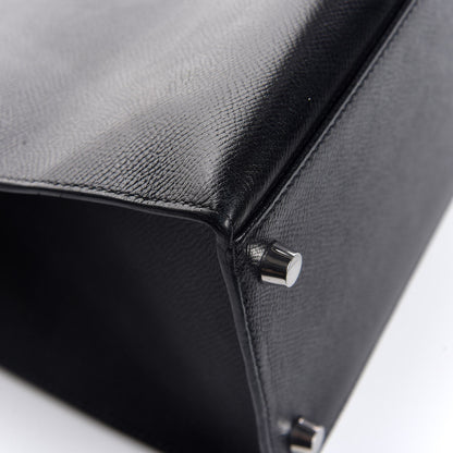 Hermes Epsom Kelly Sellier 35 Black 9 of 11